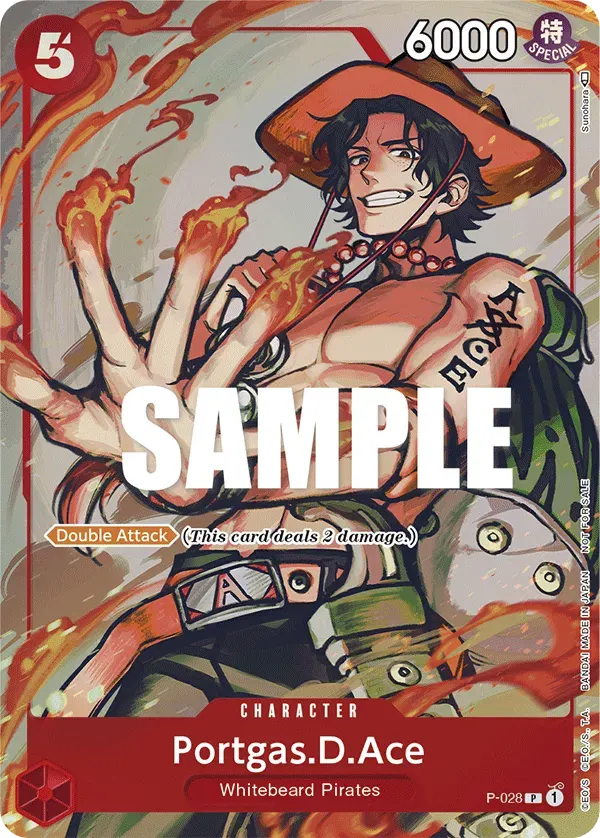 Portgas.D.Ace — carte One Piece TCG P-028 (Promo cards)