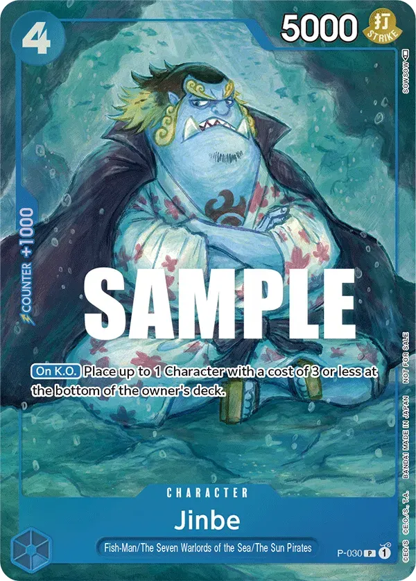 Jinbe — carte One Piece TCG P-030 (Promo cards)