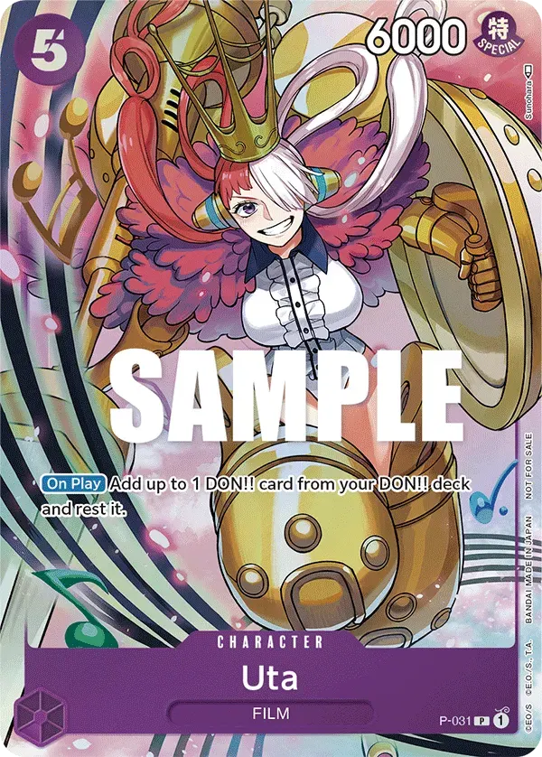 Uta — carte One Piece TCG P-031 (Promo cards)