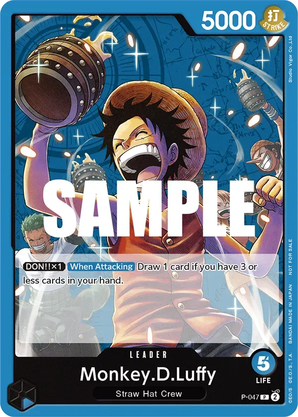 Monkey.D.Luffy — carte One Piece TCG P-047 (Promo cards)