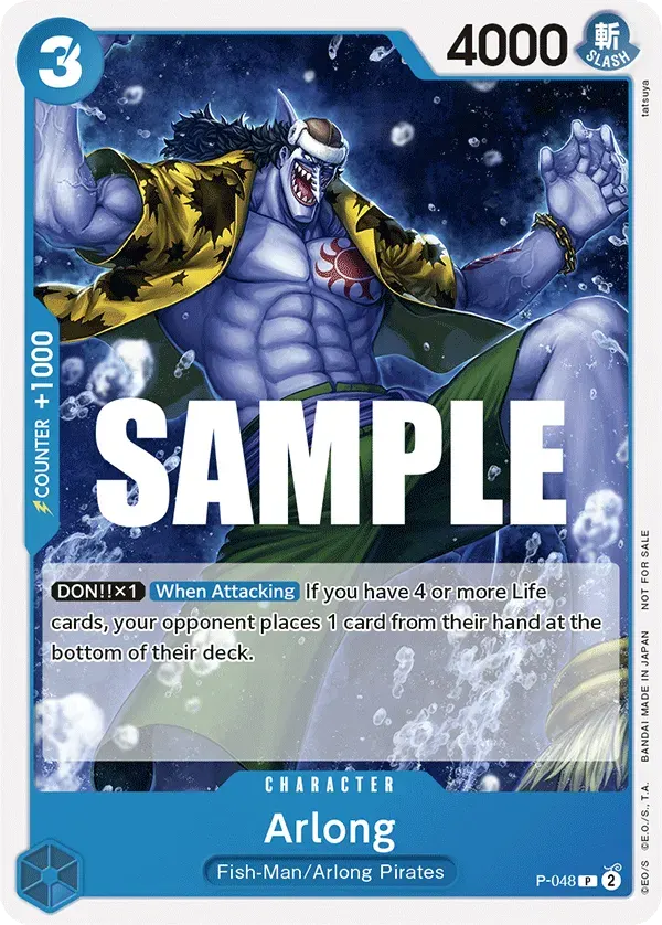 Arlong — carte One Piece TCG P-048 (Promo cards)