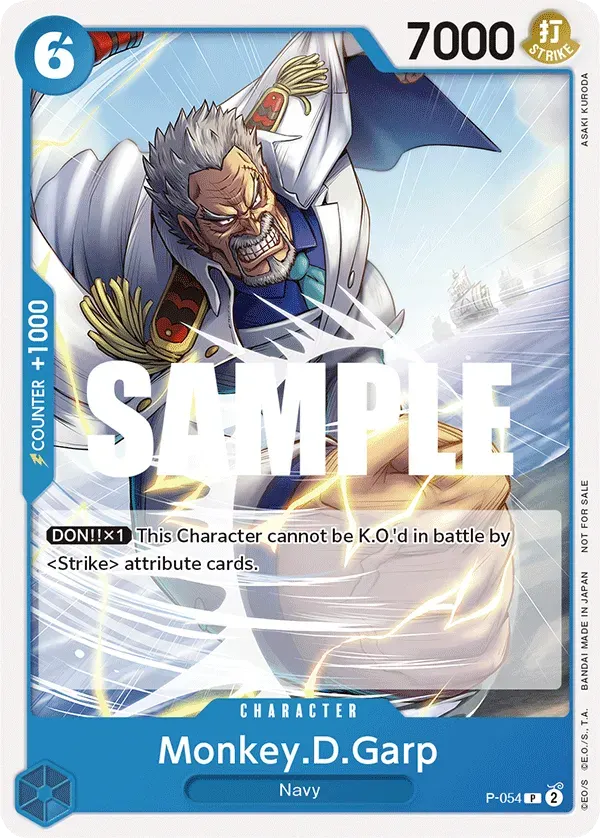 Monkey.D.Garp — carte One Piece TCG P-054 (Promo cards)
