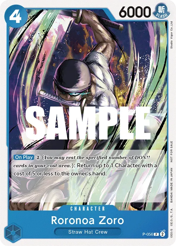 Roronoa Zoro — carte One Piece TCG P-056 (Promo cards)