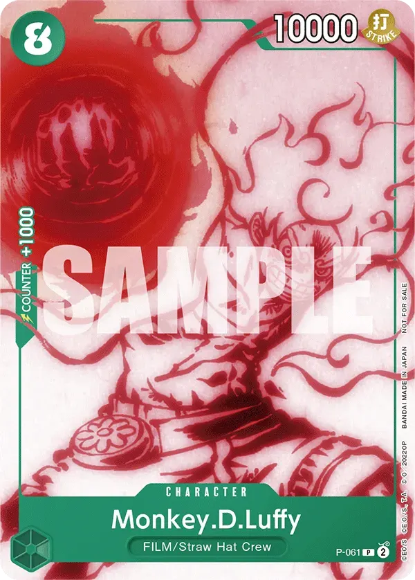 Monkey.D.Luffy — carte One Piece TCG P-061 (Promo cards)