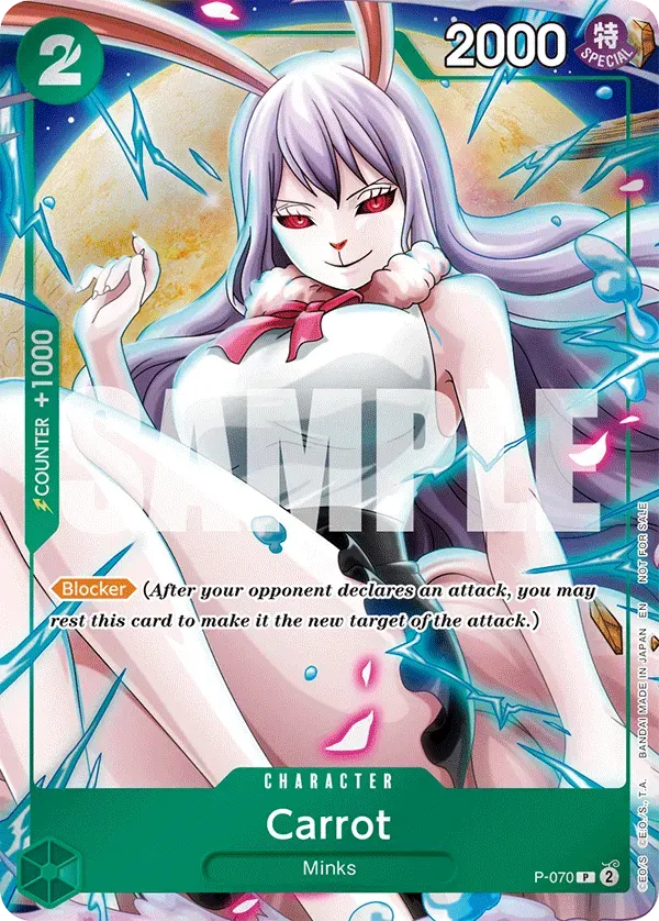 Carrot — carte One Piece TCG P-070 (Promo cards)