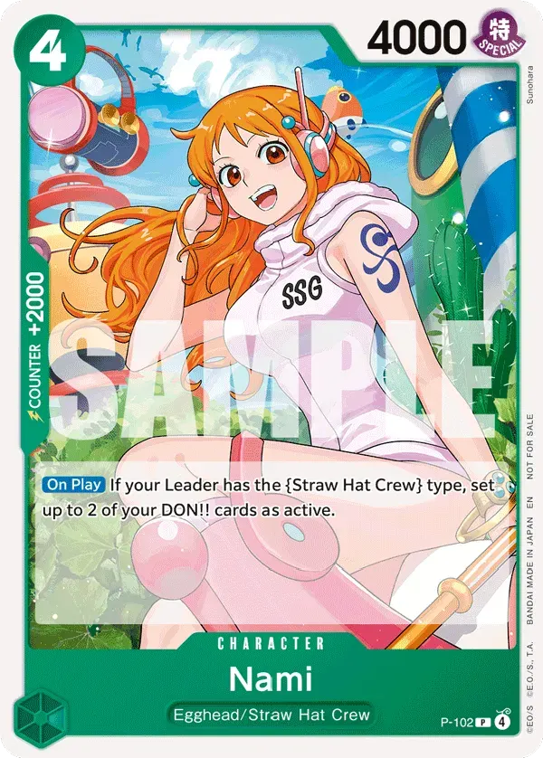 Nami — carte One Piece TCG P-102 (Promo cards)