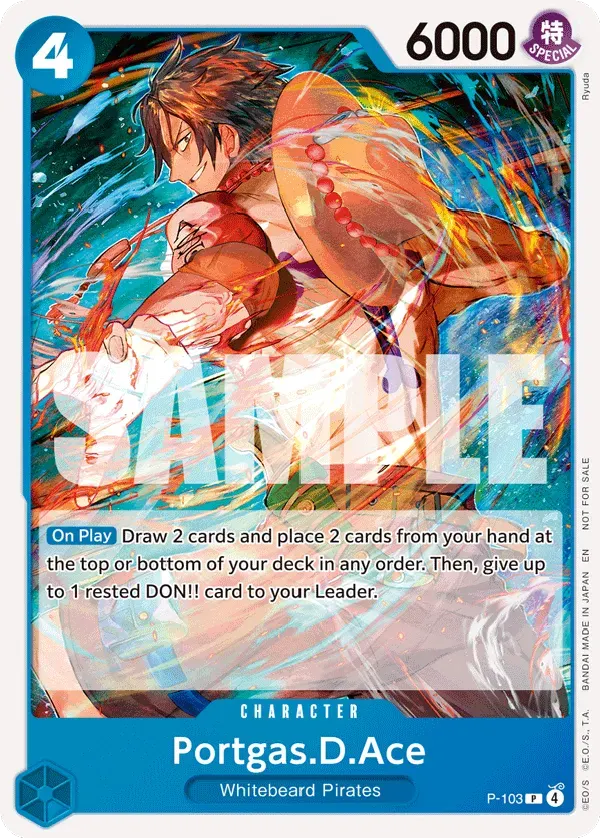 Portgas.D.Ace — carte One Piece TCG P-103 (Promo cards)