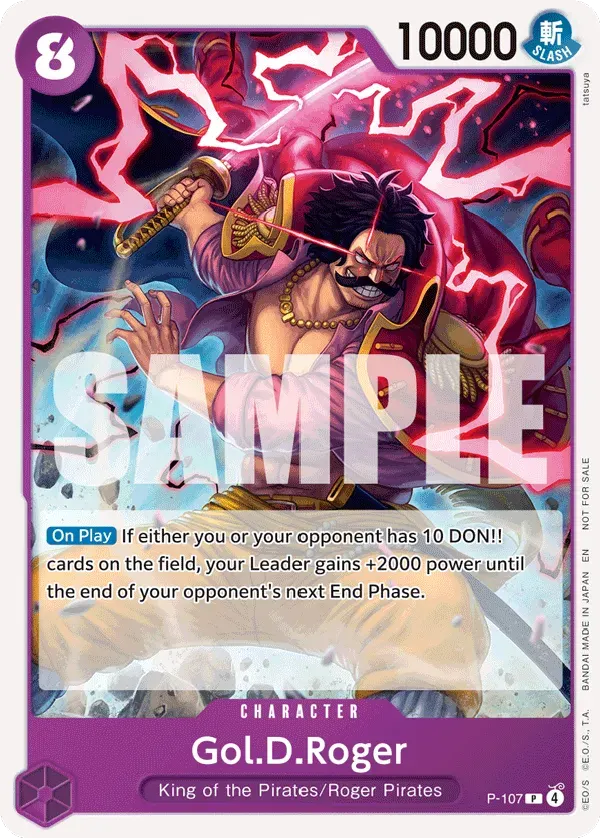 Gol.D.Roger — carte One Piece TCG P-107 (Promo cards)