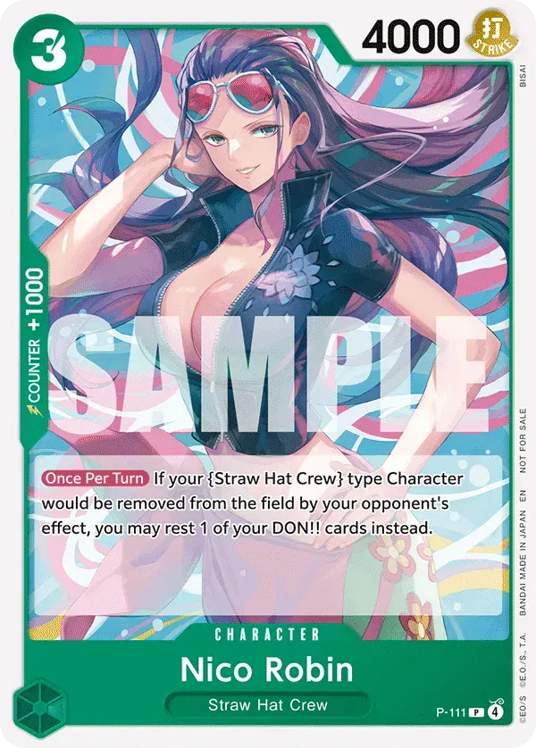 Nico Robin — carte One Piece TCG P-111 (Promo cards)