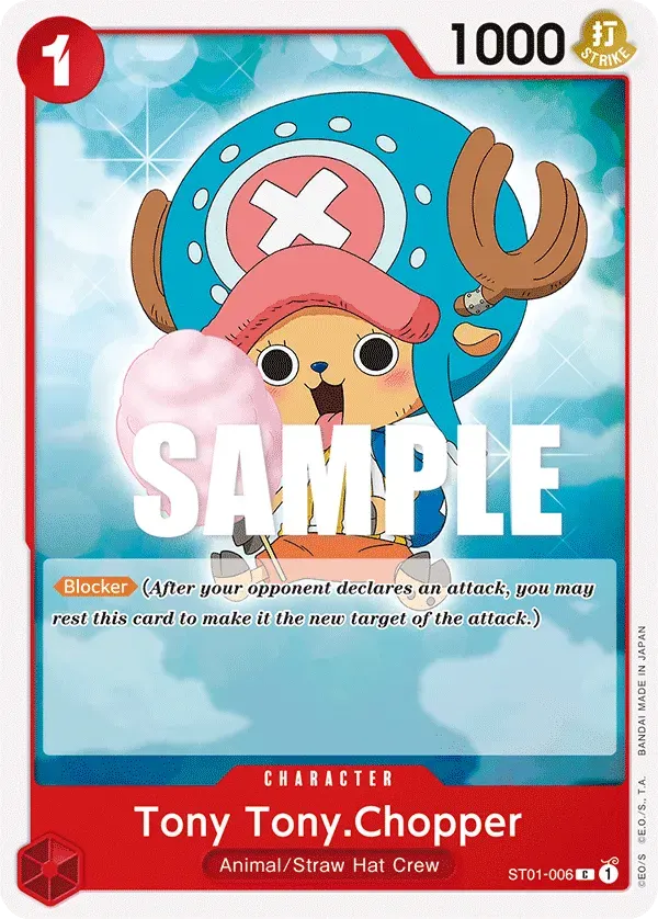 Tony Tony.Chopper — carte One Piece TCG ST01-006 (Straw Hat Crew)