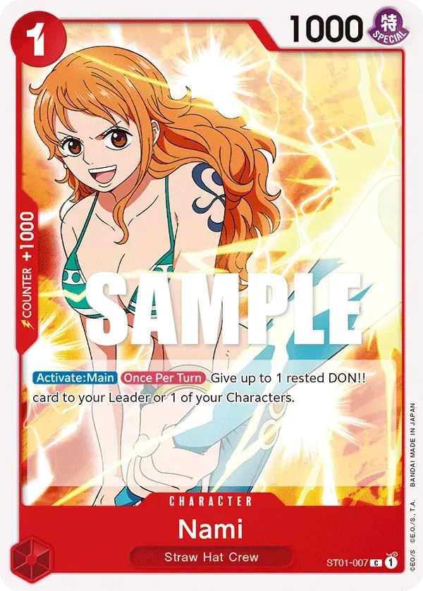 Nami — carte One Piece TCG ST01-007 (Straw Hat Crew)