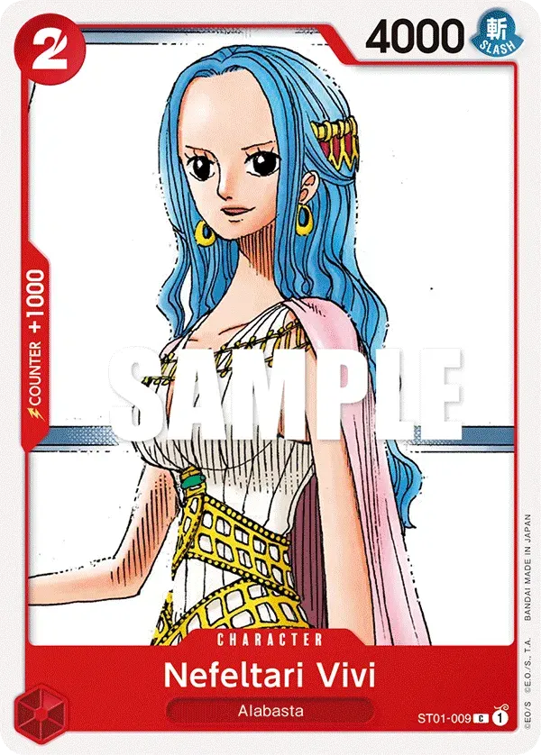 Nefeltari Vivi — carte One Piece TCG ST01-009 (Straw Hat Crew)