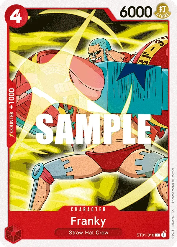 Franky — carte One Piece TCG ST01-010 (Straw Hat Crew)
