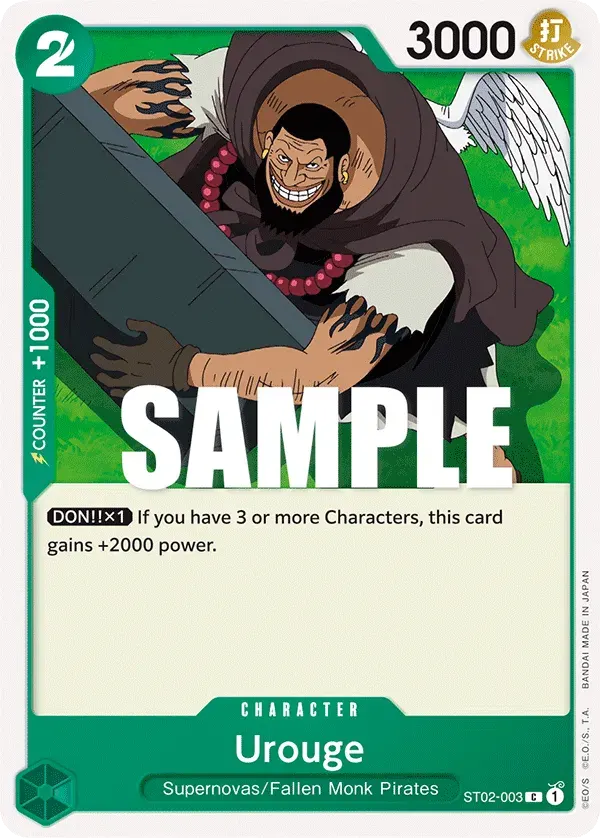 Urouge — carte One Piece TCG ST02-003 (Worst Generation)