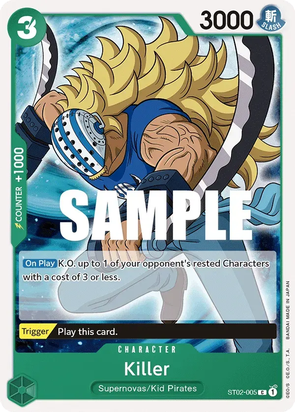 Killer — carte One Piece TCG ST02-005 (Worst Generation)