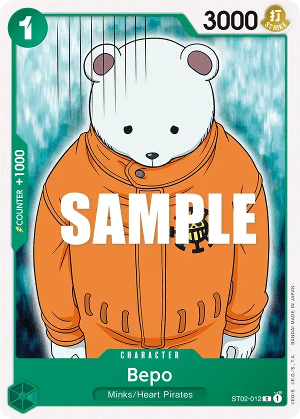 Bepo — carte One Piece TCG ST02-012 (Worst Generation)