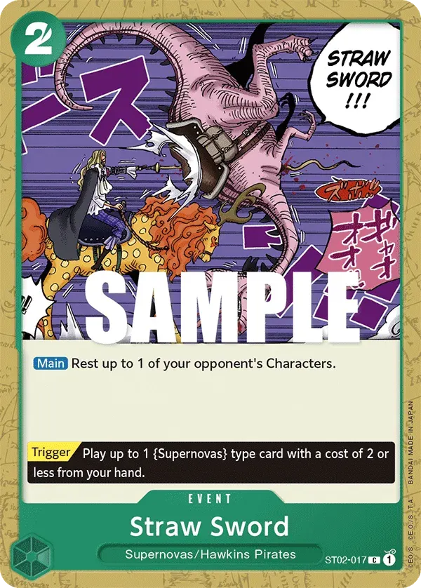 Straw Sword — carte One Piece TCG ST02-017 (Worst Generation)