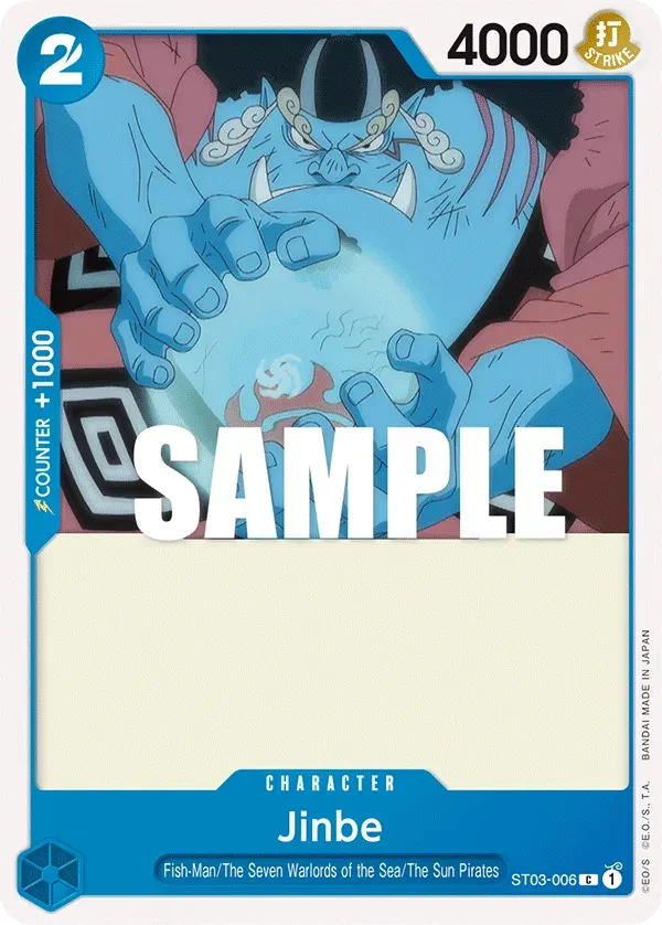 Jinbe — carte One Piece TCG ST03-006 (The Seven Warlords of the Sea)