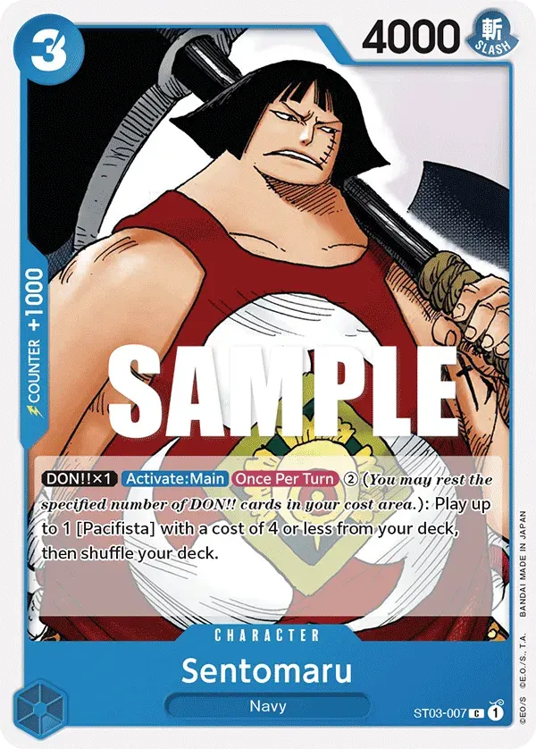 Sentomaru — carte One Piece TCG ST03-007 (The Seven Warlords of the Sea)