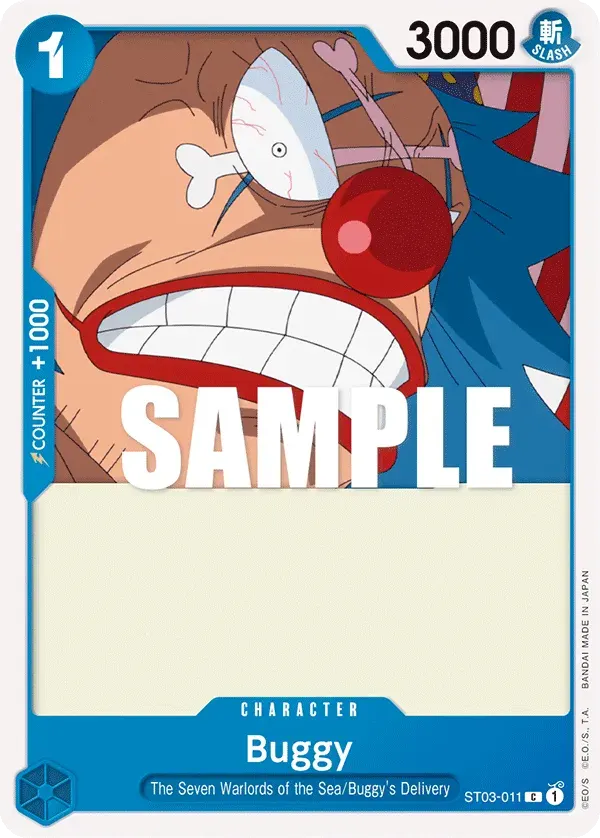 Buggy — carte One Piece TCG ST03-011 (The Seven Warlords of the Sea)