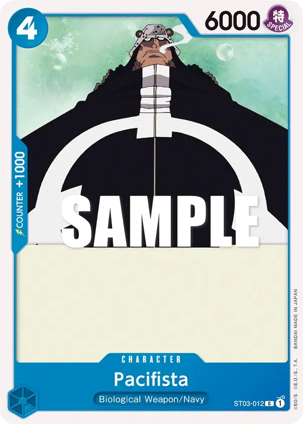 Pacifista — carte One Piece TCG ST03-012 (The Seven Warlords of the Sea)