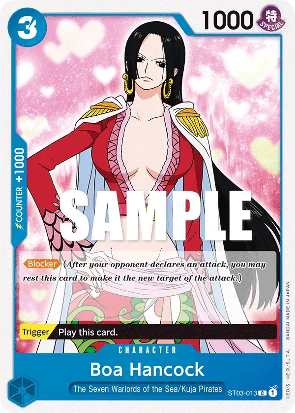 Boa Hancock — carte One Piece TCG ST03-013 (The Seven Warlords of the Sea)