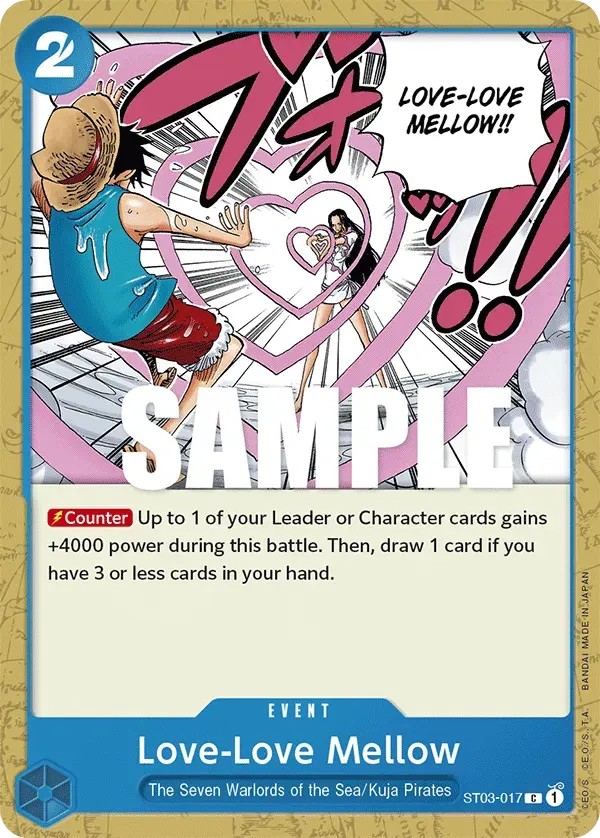 Love-Love Mellow — carte One Piece TCG ST03-017 (The Seven Warlords of the Sea)