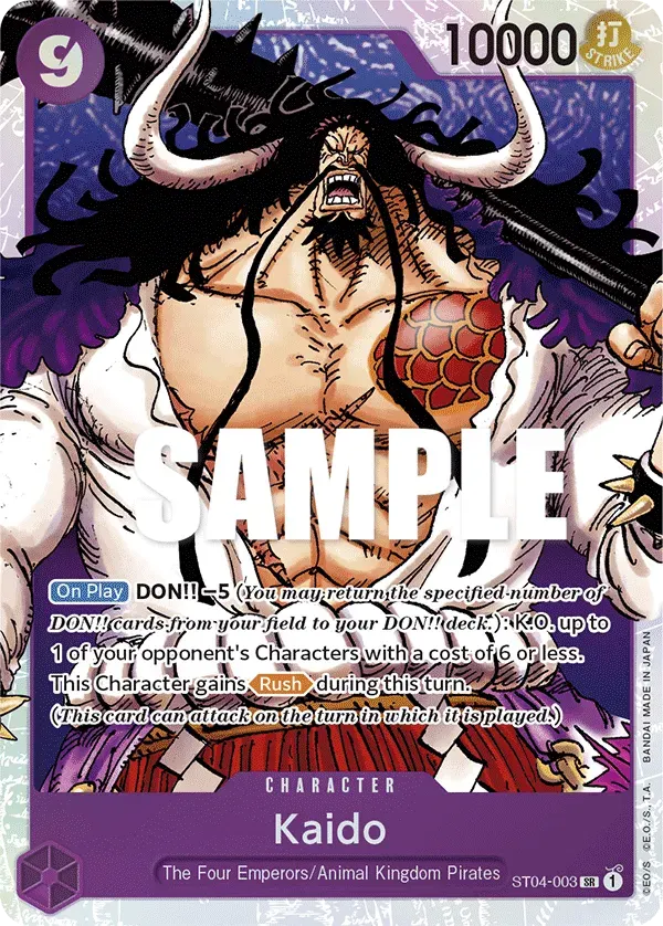 Kaido — carte One Piece TCG ST04-003 (Animal Kingdom Pirates)