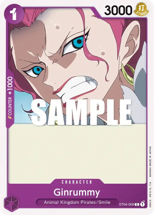 Ginrummy — carte One Piece TCG ST04-009 (Animal Kingdom Pirates)