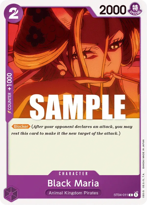 Black Maria — carte One Piece TCG ST04-011 (Animal Kingdom Pirates)