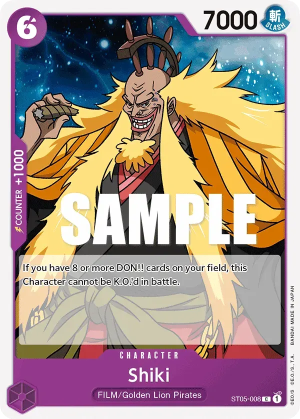 Shiki — carte One Piece TCG ST05-008 (ONE PIECE FILM Edition)