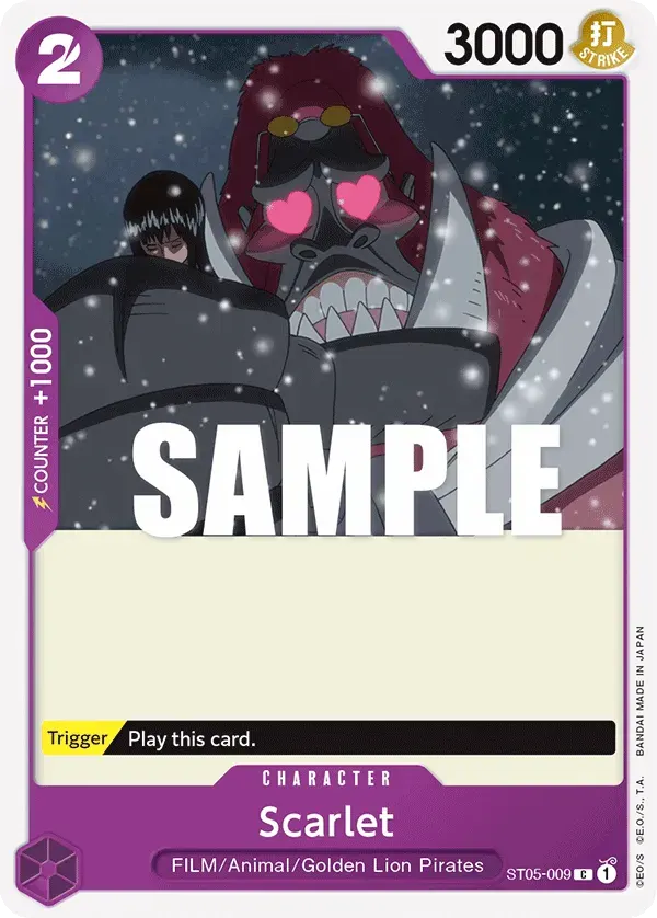 Scarlet — carte One Piece TCG ST05-009 (ONE PIECE FILM Edition)