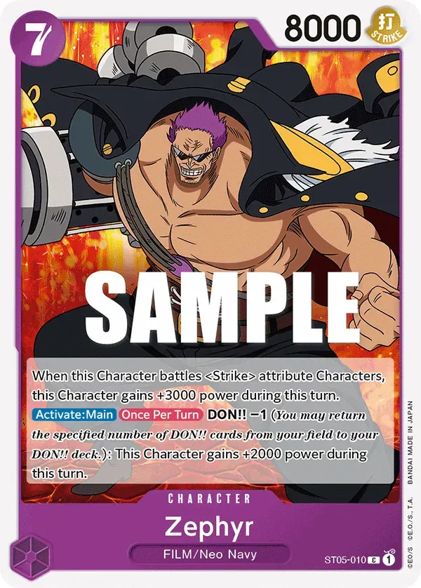 Zephyr — carte One Piece TCG ST05-010 (ONE PIECE FILM Edition)