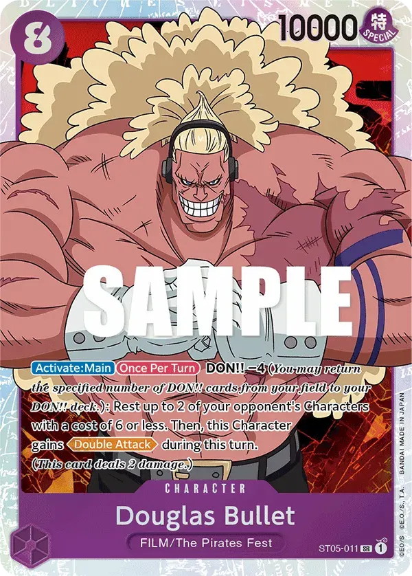 Douglas Bullet — carte One Piece TCG ST05-011 (ONE PIECE FILM Edition)
