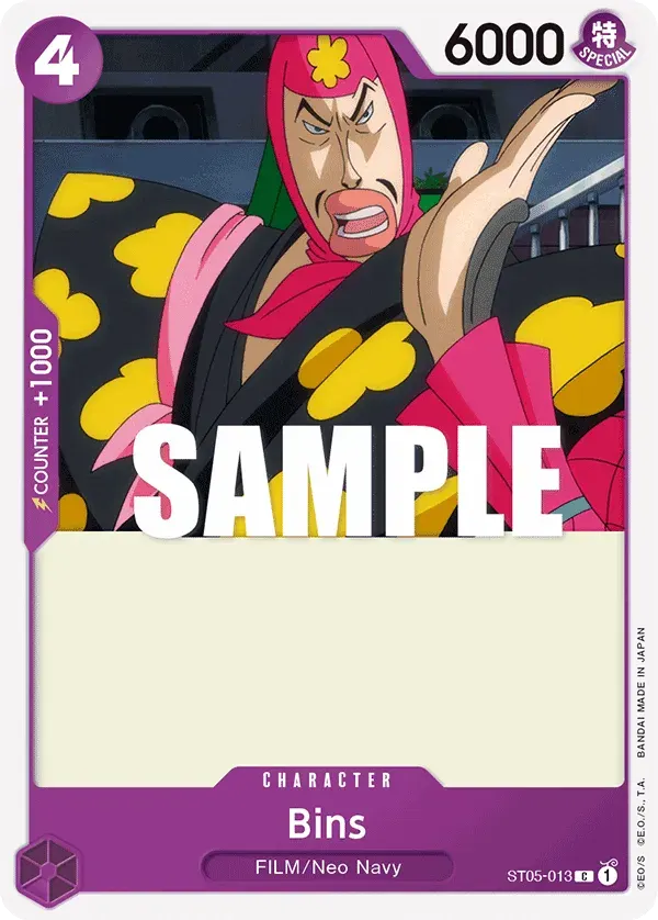 Bins — carte One Piece TCG ST05-013 (ONE PIECE FILM Edition)