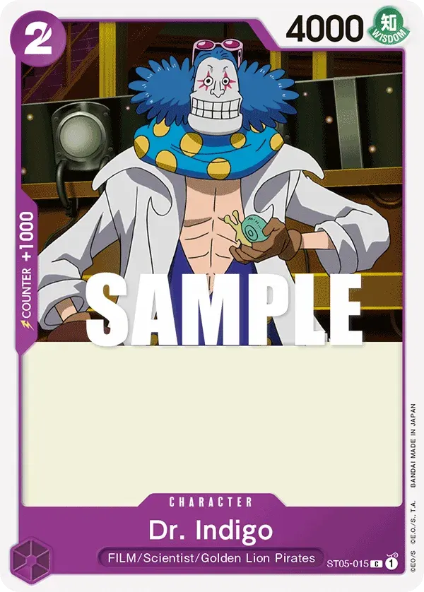 Dr. Indigo — carte One Piece TCG ST05-015 (ONE PIECE FILM Edition)