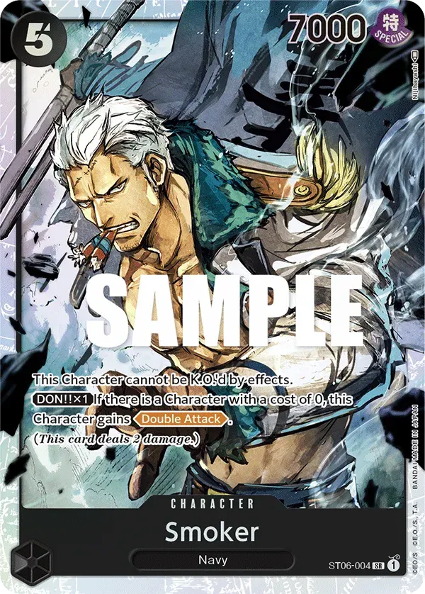 Smoker — carte One Piece TCG ST06-004 (Absolute Justice)