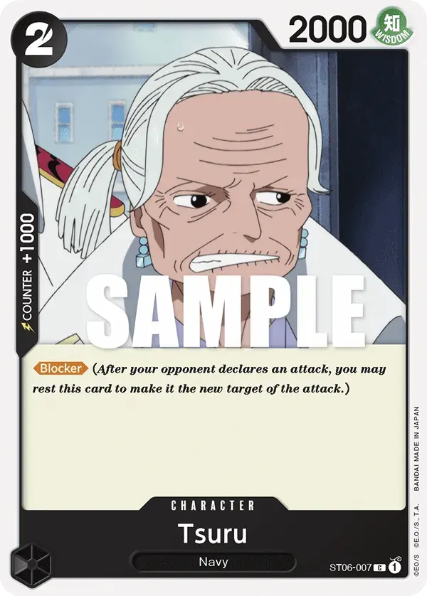 Tsuru — carte One Piece TCG ST06-007 (Absolute Justice)