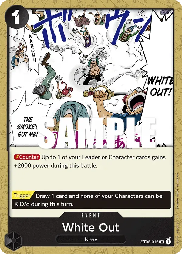 White Out — carte One Piece TCG ST06-016 (Absolute Justice)
