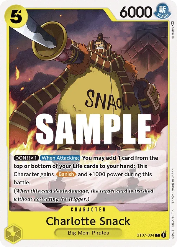 Charlotte Snack — carte One Piece TCG ST07-004 (Big Mom Pirates)