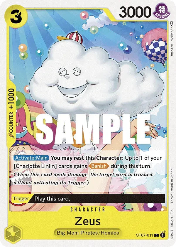 Zeus — carte One Piece TCG ST07-011 (Big Mom Pirates)