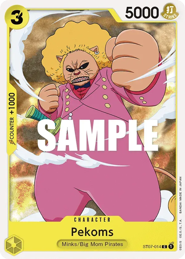 Pekoms — carte One Piece TCG ST07-014 (Big Mom Pirates)