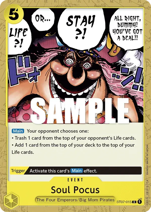 Soul Pocus — carte One Piece TCG ST07-015 (Big Mom Pirates)