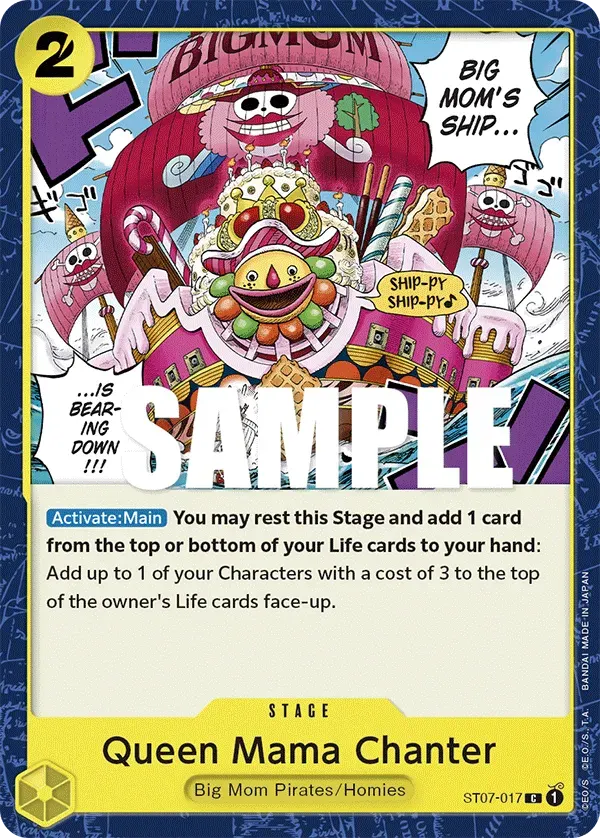 Queen Mama Chanter — carte One Piece TCG ST07-017 (Big Mom Pirates)