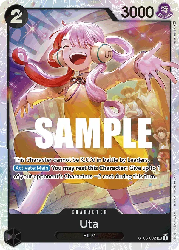 Uta — carte One Piece TCG ST08-002 (Monkey D. Luffy)