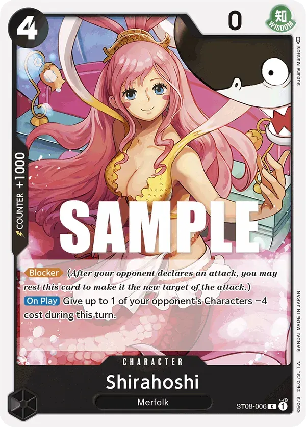 Shirahoshi — carte One Piece TCG ST08-006 (Monkey D. Luffy)