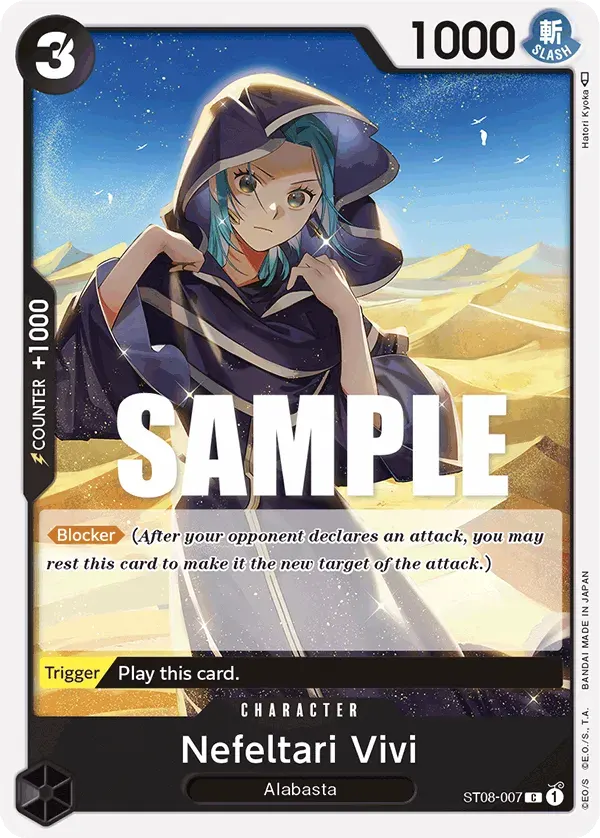 Nefeltari Vivi — carte One Piece TCG ST08-007 (Monkey D. Luffy)