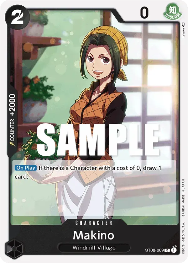 Makino — carte One Piece TCG ST08-009 (Monkey D. Luffy)