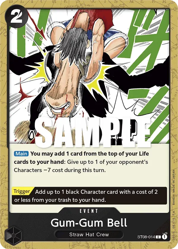 Gum-Gum Bell — carte One Piece TCG ST08-014 (Monkey D. Luffy)