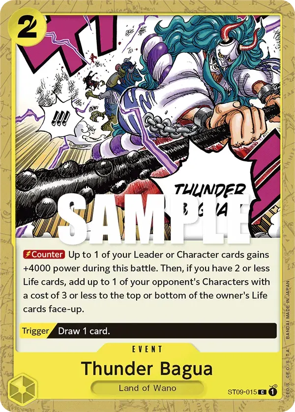 Thunder Bagua — carte One Piece TCG ST09-015 (Yamato)